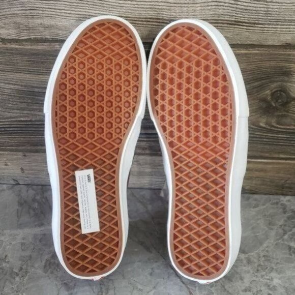New Vans Skate Authentic Red Sneakers Skater Grunge Casual Colorblock Shoes - Picture 8 of 8